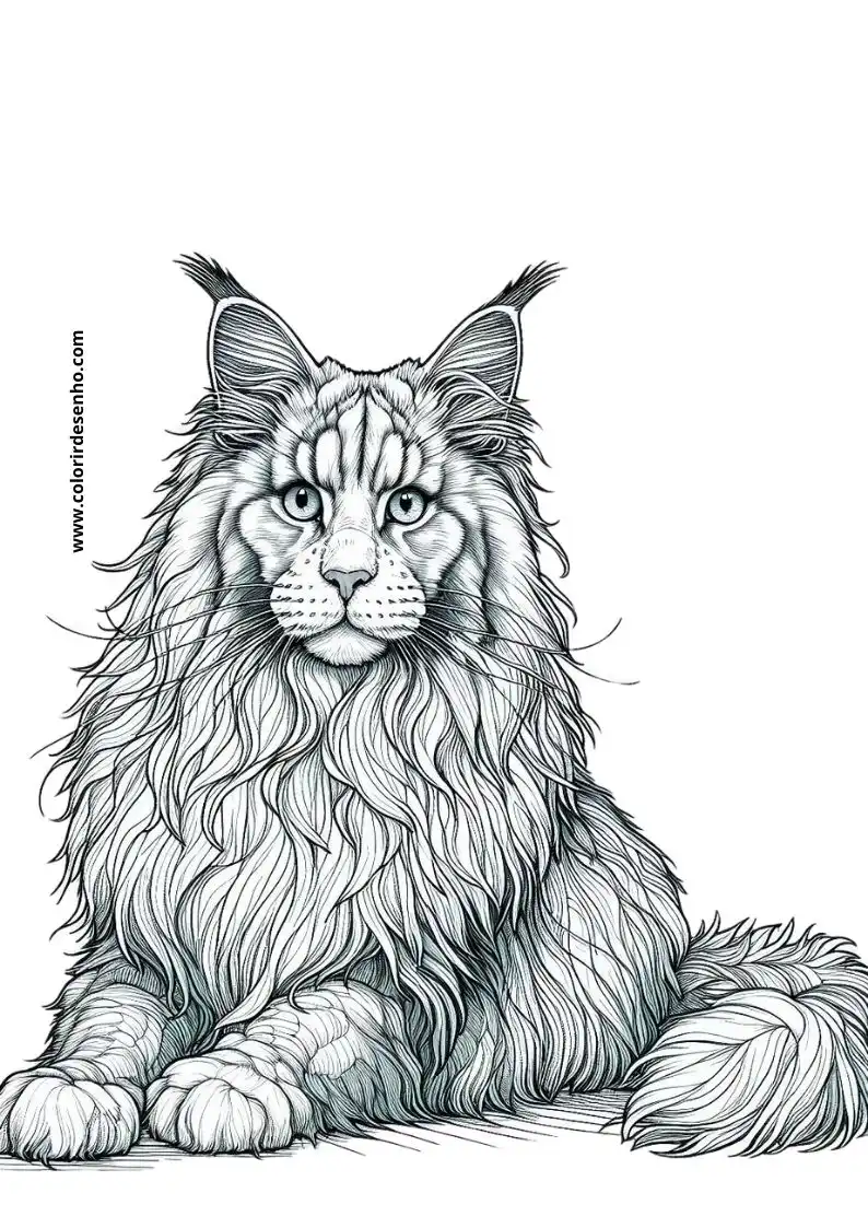 Cats and kittens Coloring Pages 12