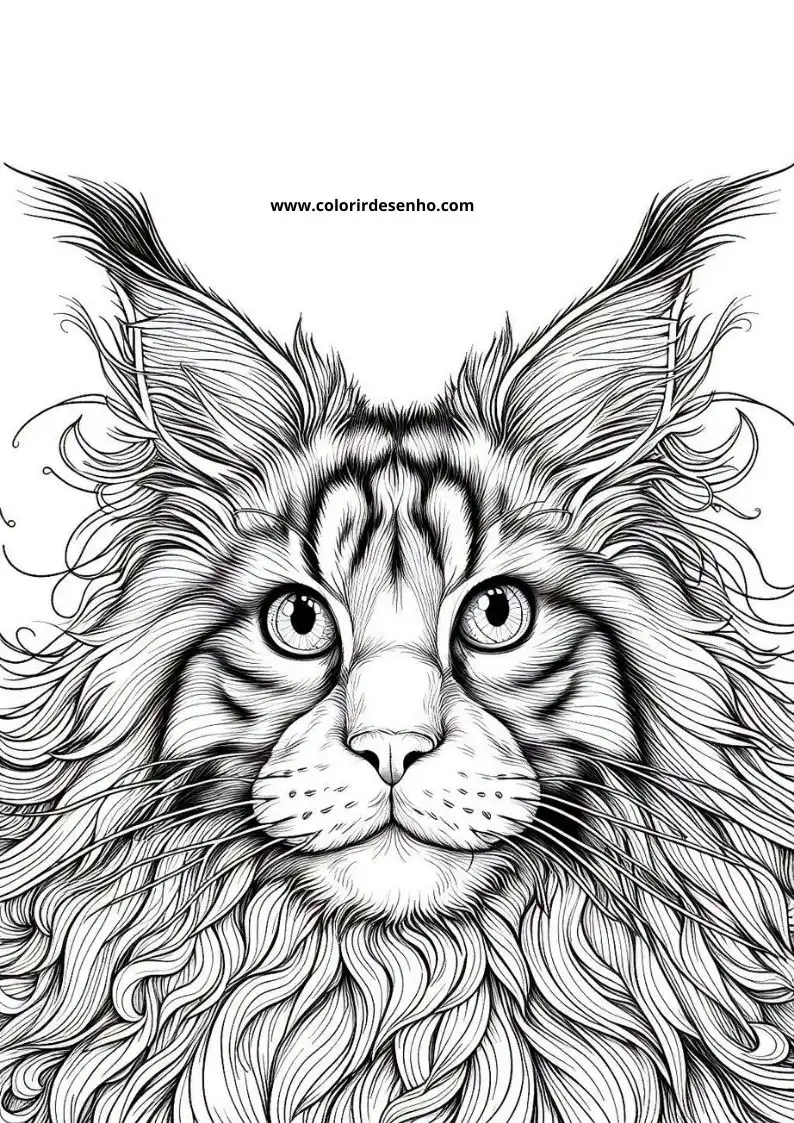 Cats and kittens Coloring Pages 8