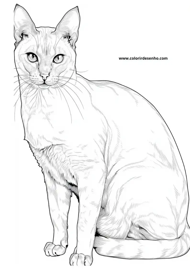 Cats and kittens Coloring Sheet 3