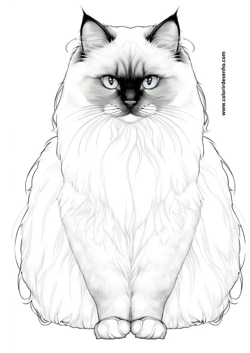 Cats and kittens Coloring Sheet 6