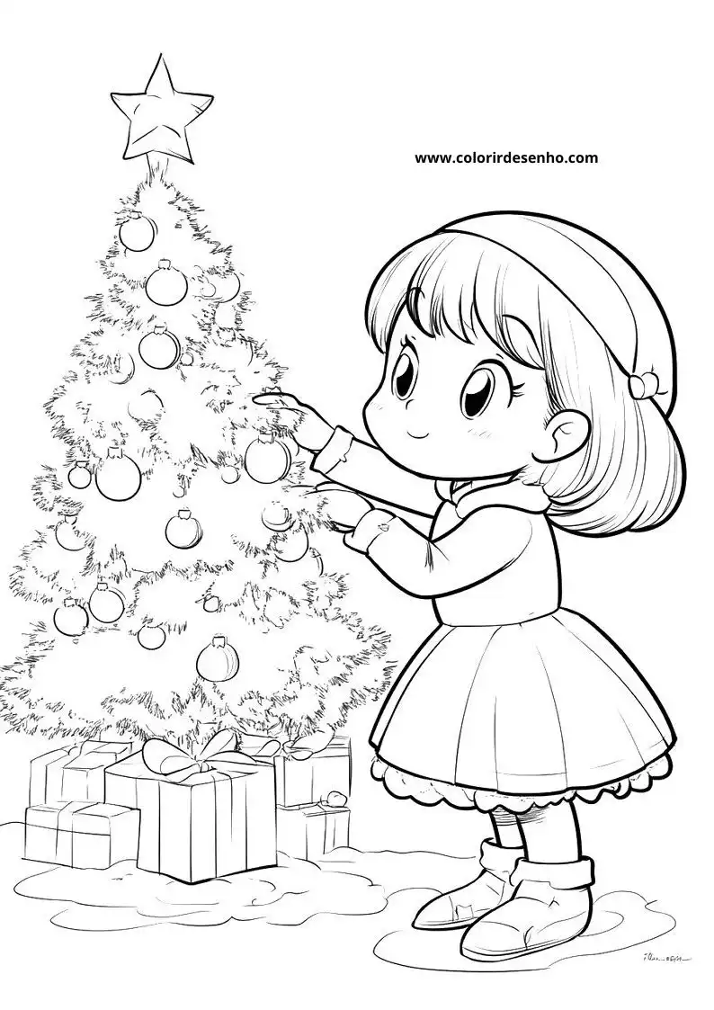 Christmas Coloring Page Outline 2