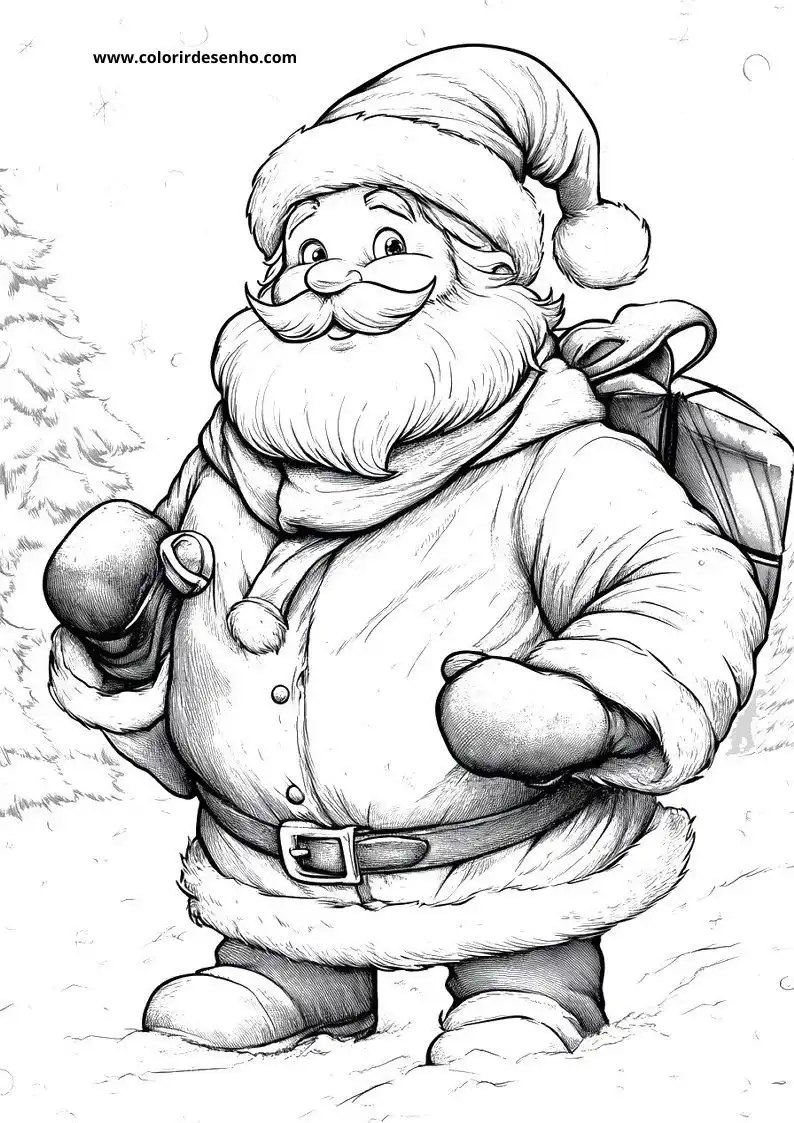 Christmas Coloring Page Outline 4
