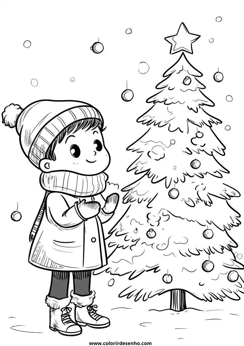 Christmas Coloring Page Outline 5