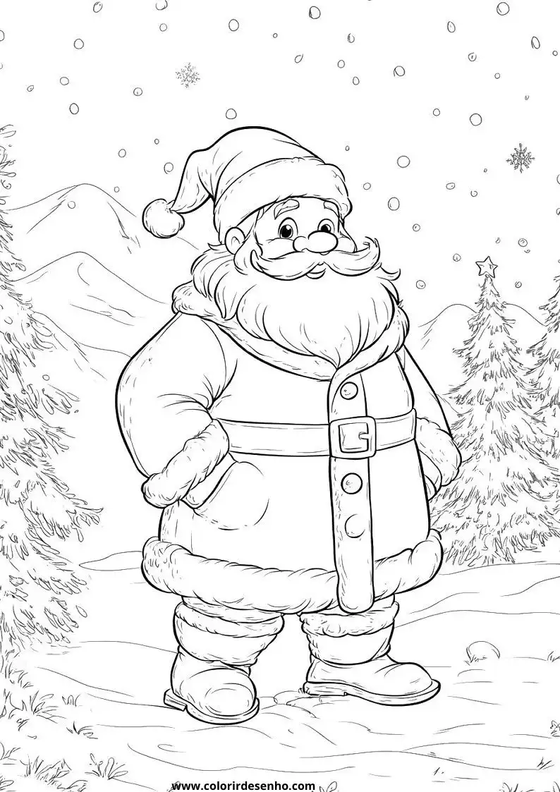 Christmas Coloring Page Outline 6