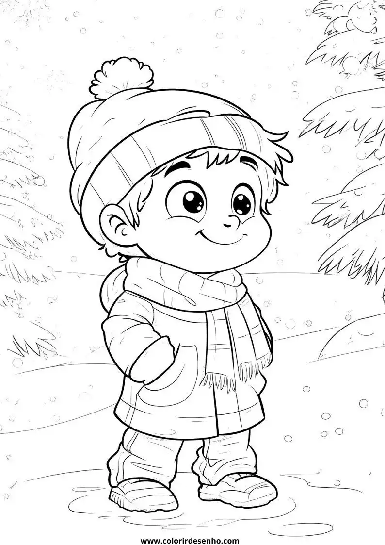 Christmas Coloring Page Outline 7