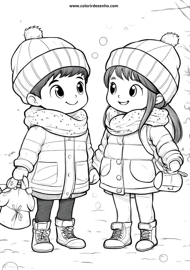Christmas Coloring Page Outline 8