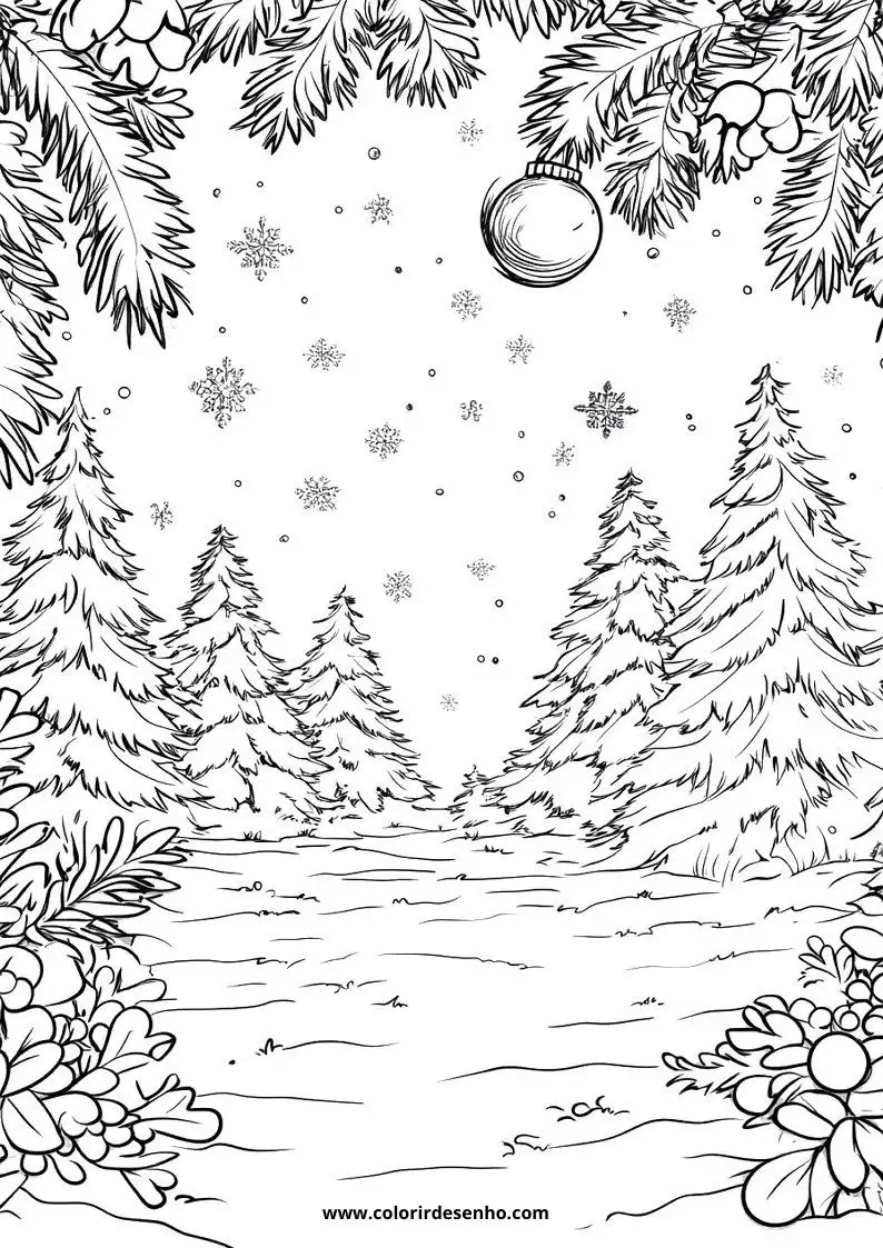 Christmas Coloring Sheet 9