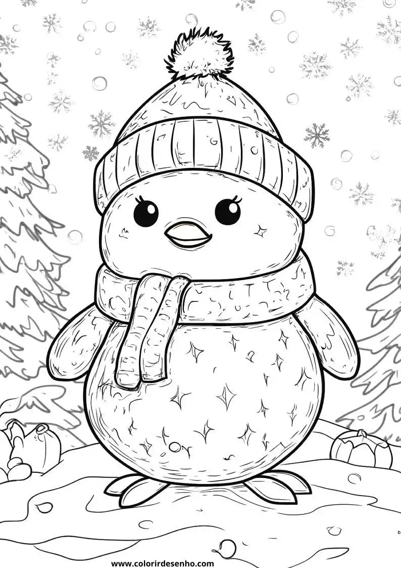 Christmas Drawing For Kids To Color 3