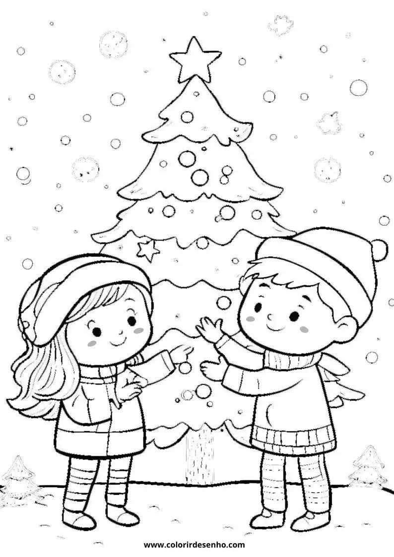 Christmas Drawing For Kids To Color 5