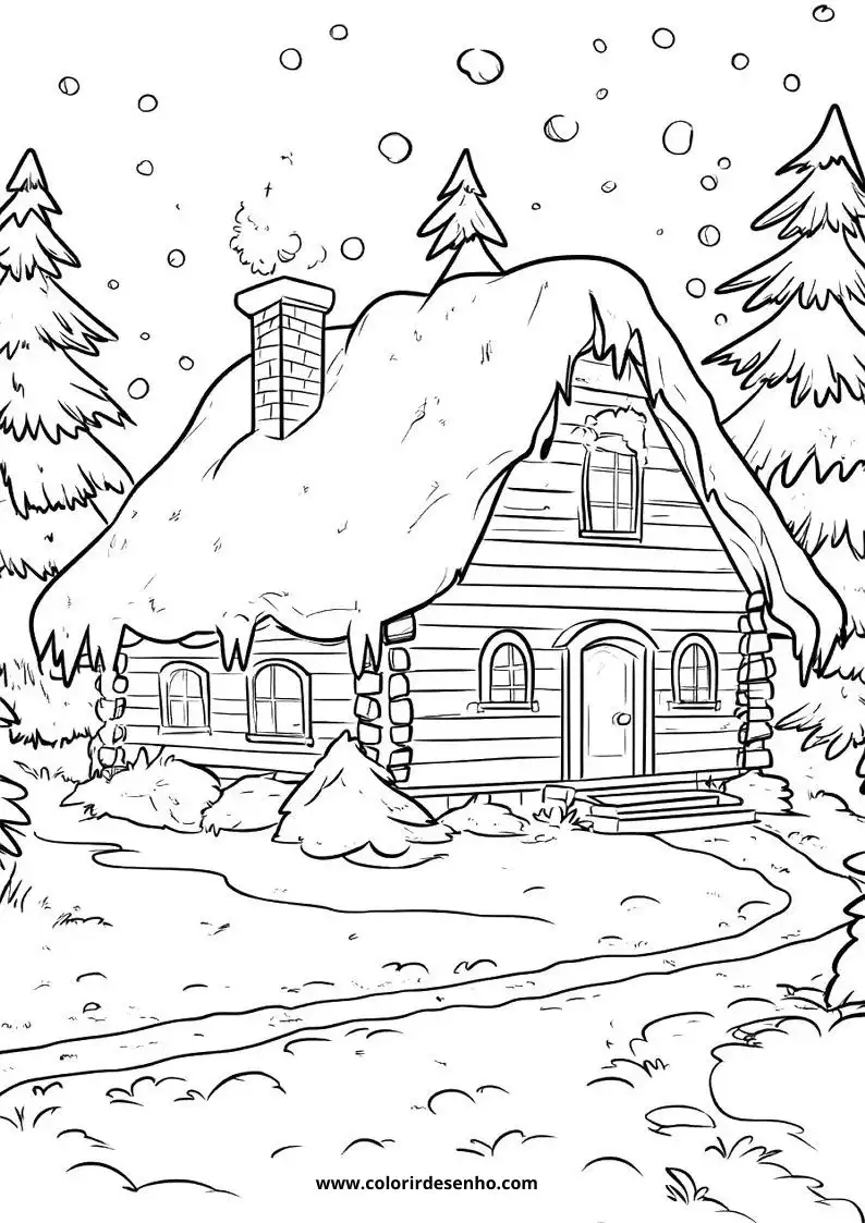 Christmas Drawing For Kids To Color 7
