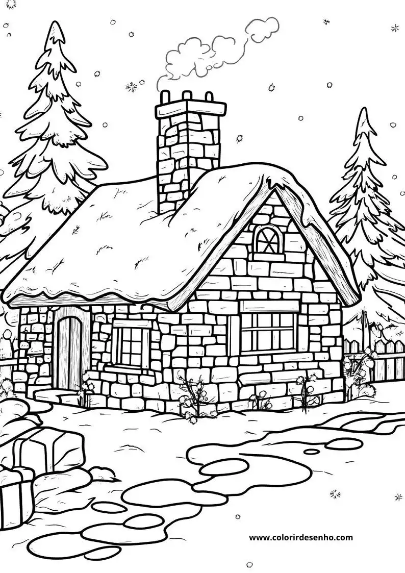 Christmas Drawing For Kids To Color 9