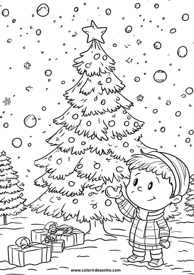 Christmas Picture Coloring Pages 1