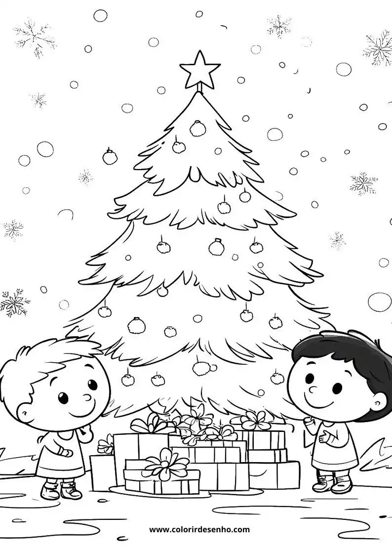 Christmas Picture Coloring Pages 3