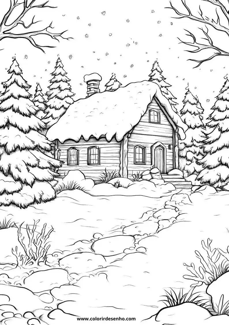 Christmas Picture Coloring Pages 7