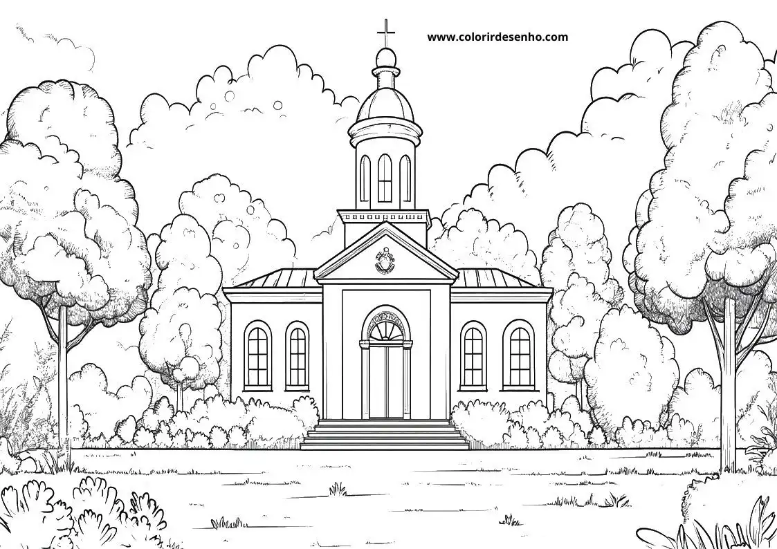 Church Coloring Pages For All Ages 8