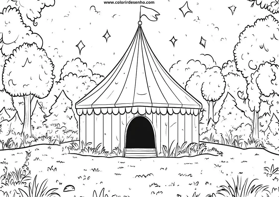 Circus Coloring Sheet 6