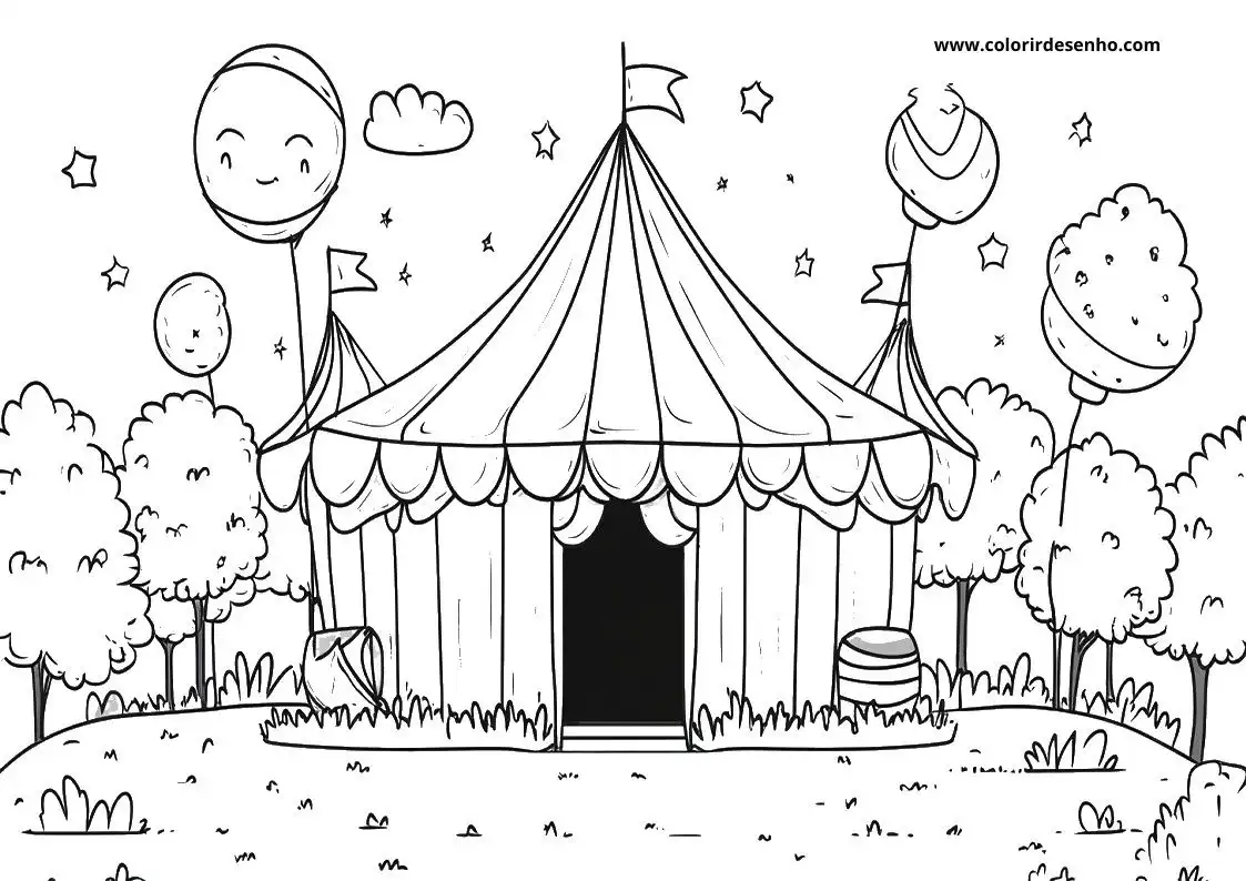Circus Coloring Sheet 7