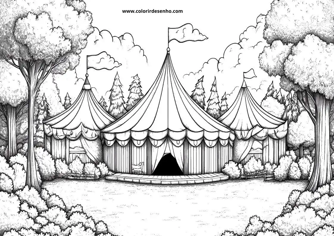 Circus Free Printable Coloring Pages 5