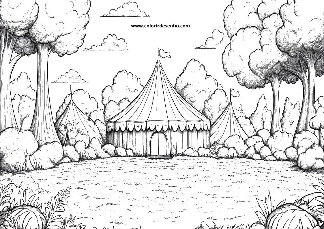 Circus Picture Coloring Pages 6