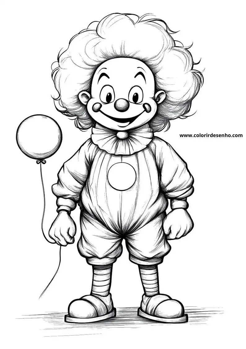Clown Coloring Pages 2