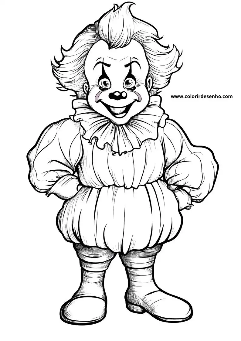 Clown Coloring Pages 3