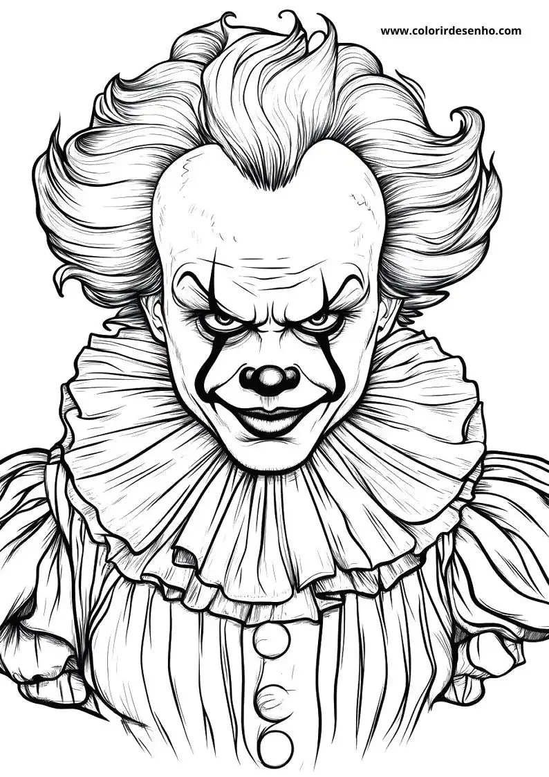 Clown Coloring Pages 4