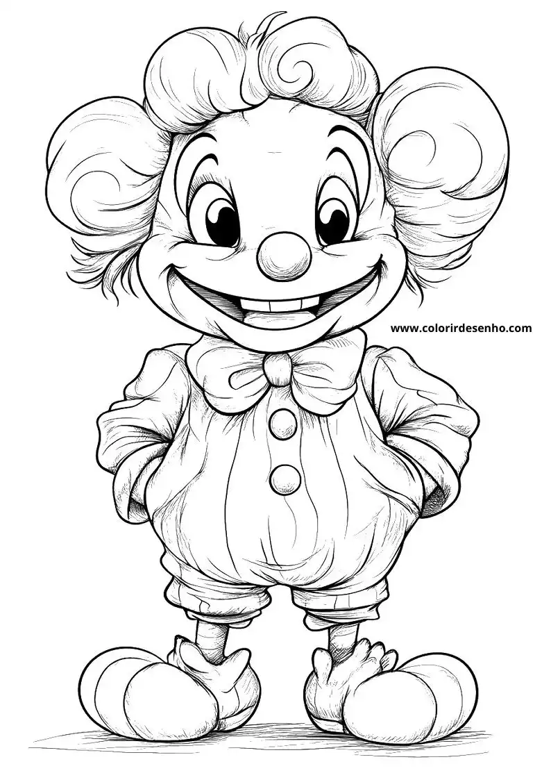 Clown Coloring Pages 9