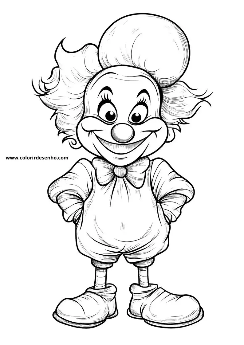 Clown Coloring Pages For Kids And Adults 31
