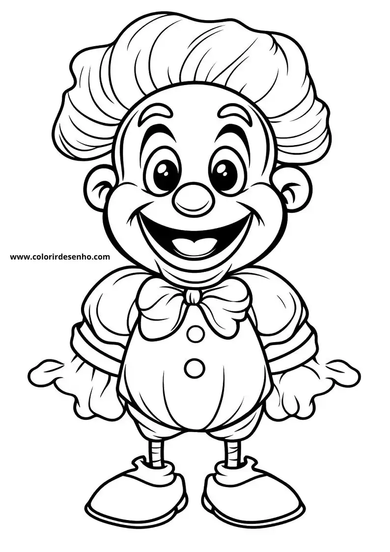 Clown Drawing For Kids To Color 85