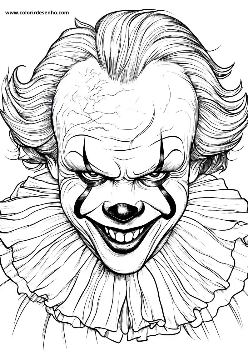 Clown Free Printable Coloring Pages 33