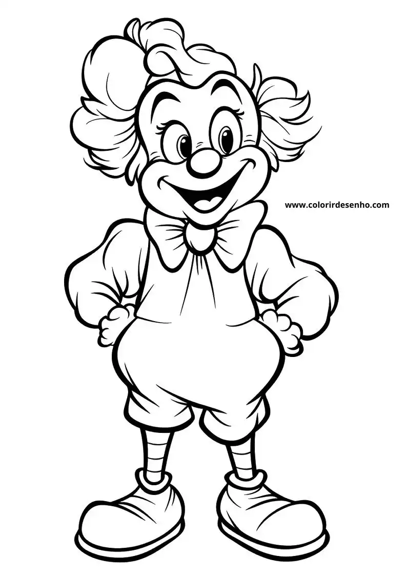 Clown Picture Coloring Pages 122