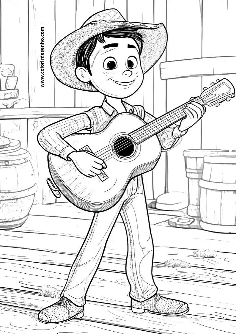 Country Music Coloring Pages 14