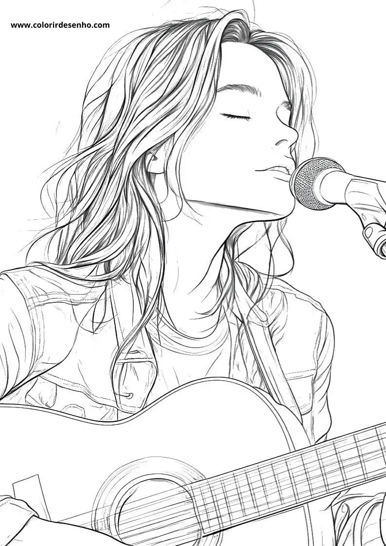 Country Music Coloring Pages 2