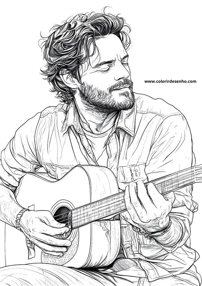 Country Music Coloring Pages 3