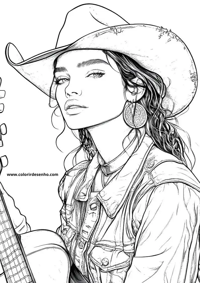 Country Music Coloring Pages 5