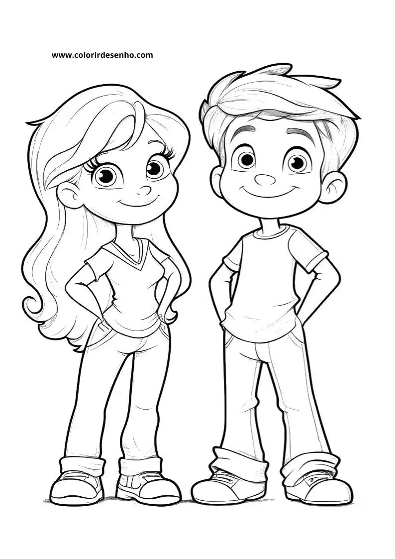 Couples Coloring Pages 14
