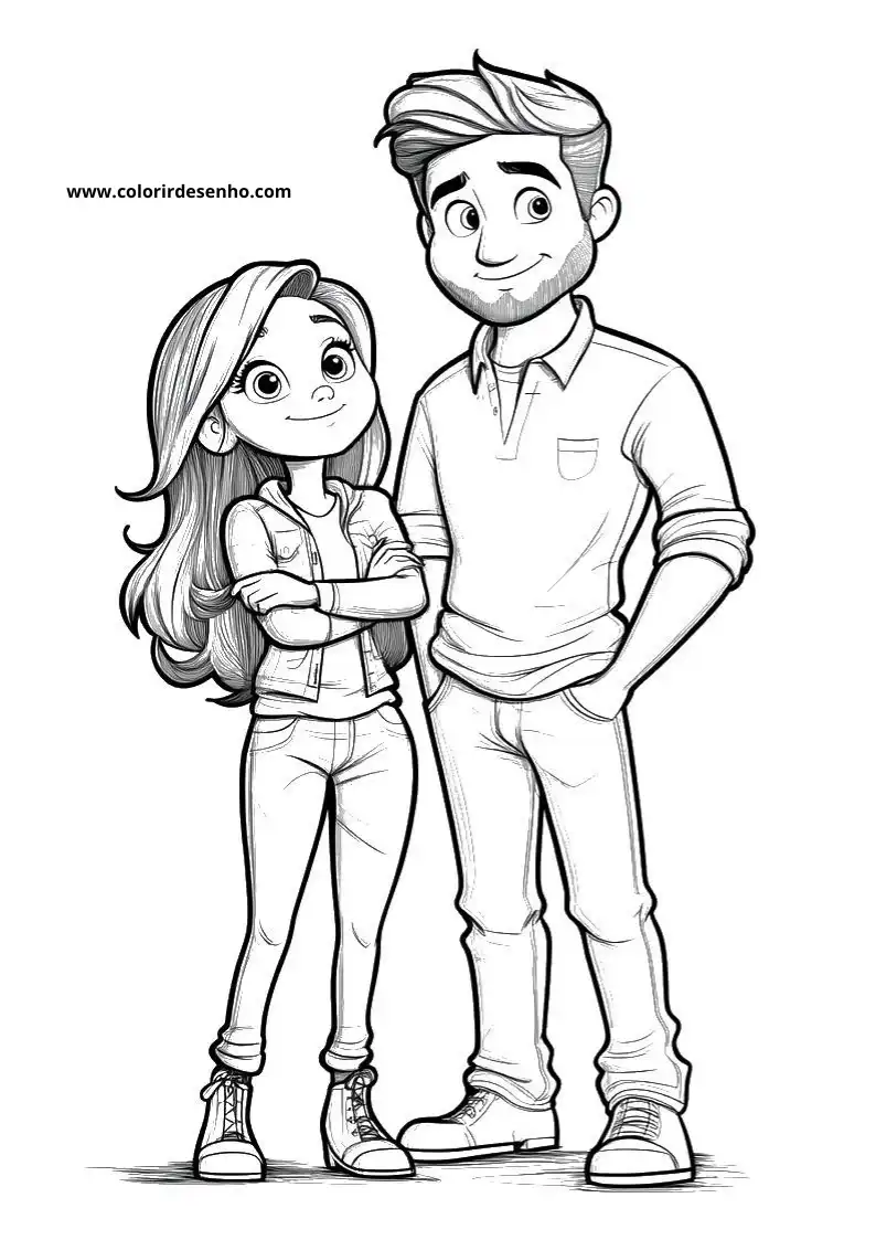 Couples Coloring Pages 15
