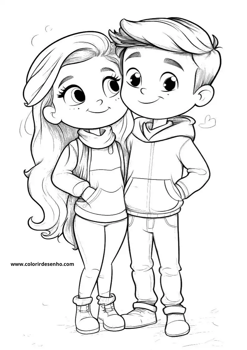 Couples Coloring Pages 4