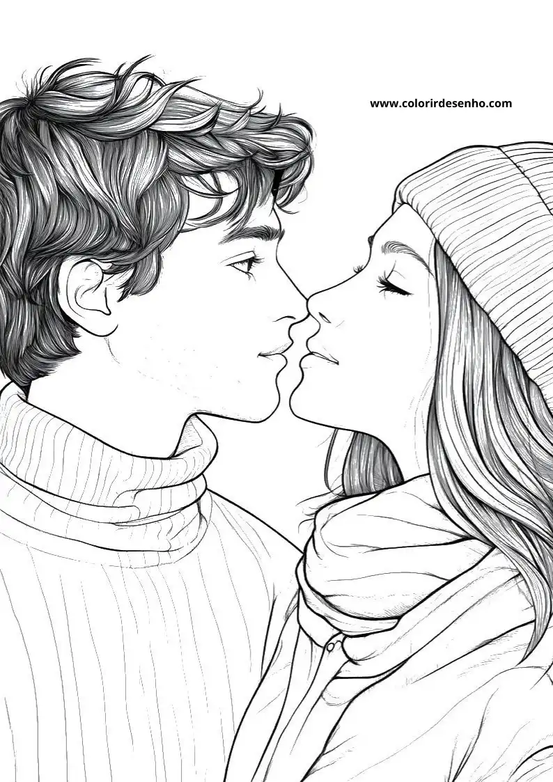 Couples Coloring Pages 6