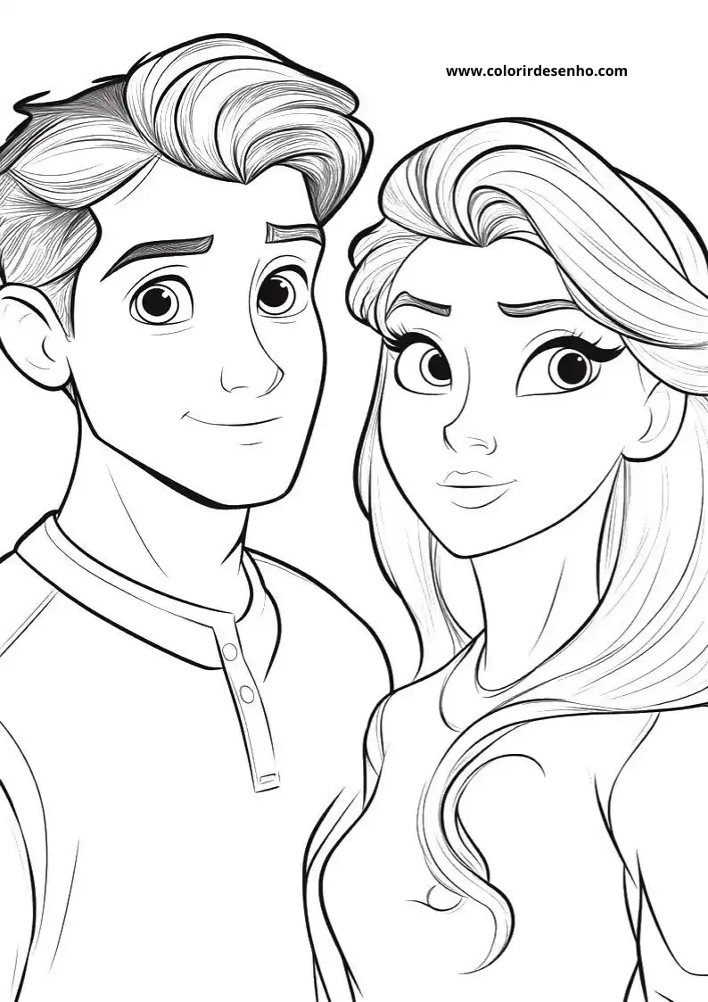 Couples Coloring Pages 9