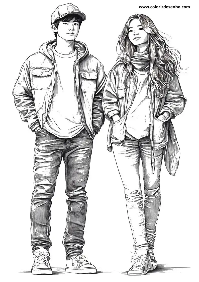 Couples Coloring Pages For Kids And Adults 3