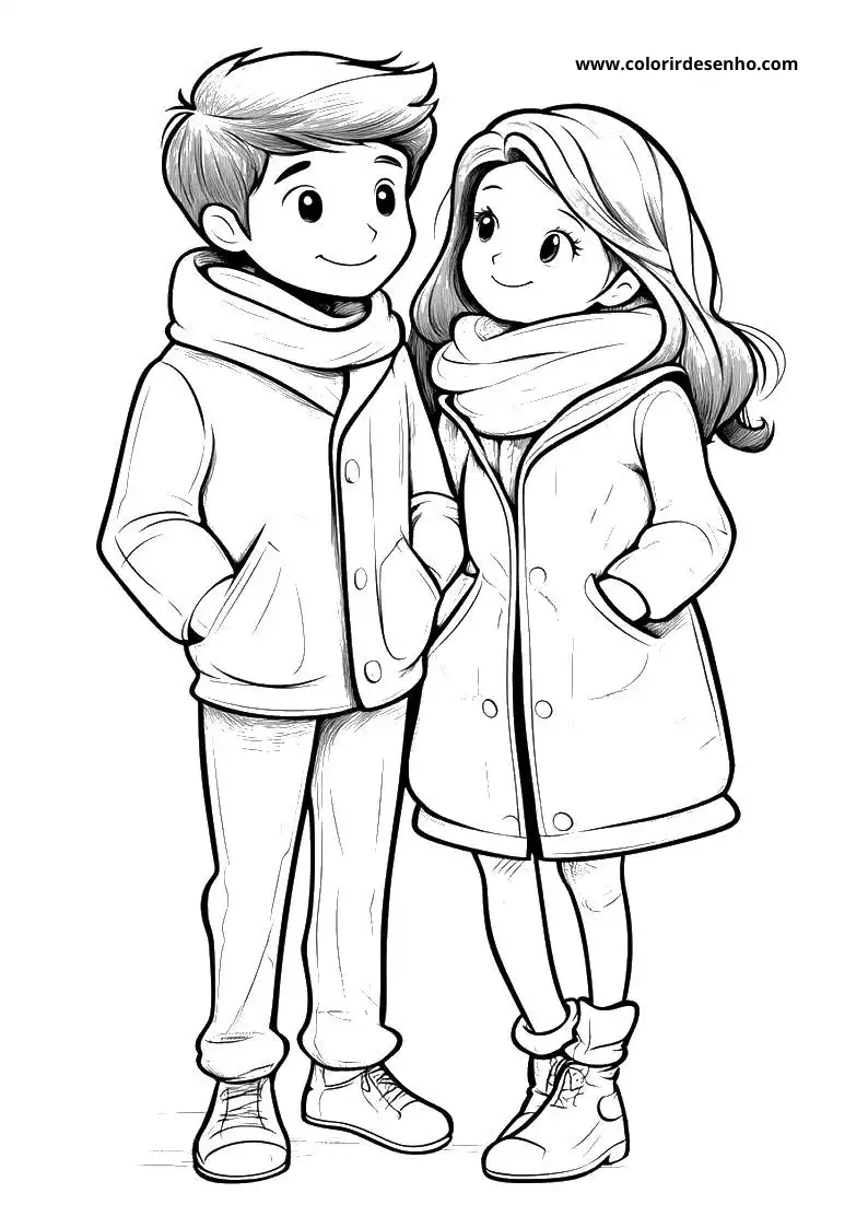 Couples Coloring Pages For Kids And Adults 4