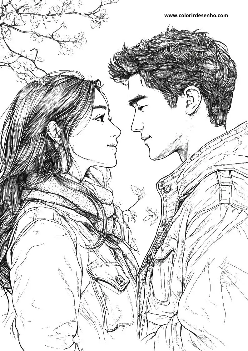 Couples Coloring Pages For Kids And Adults 8