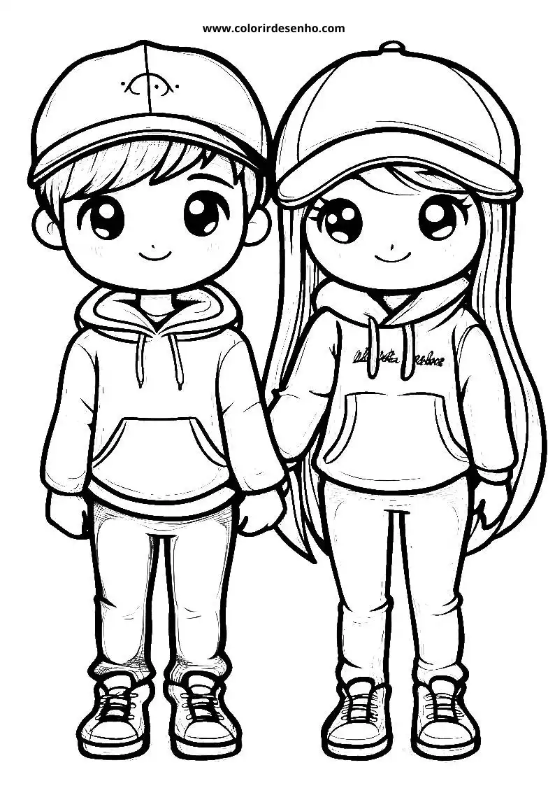 Couples Coloring Sheet 1