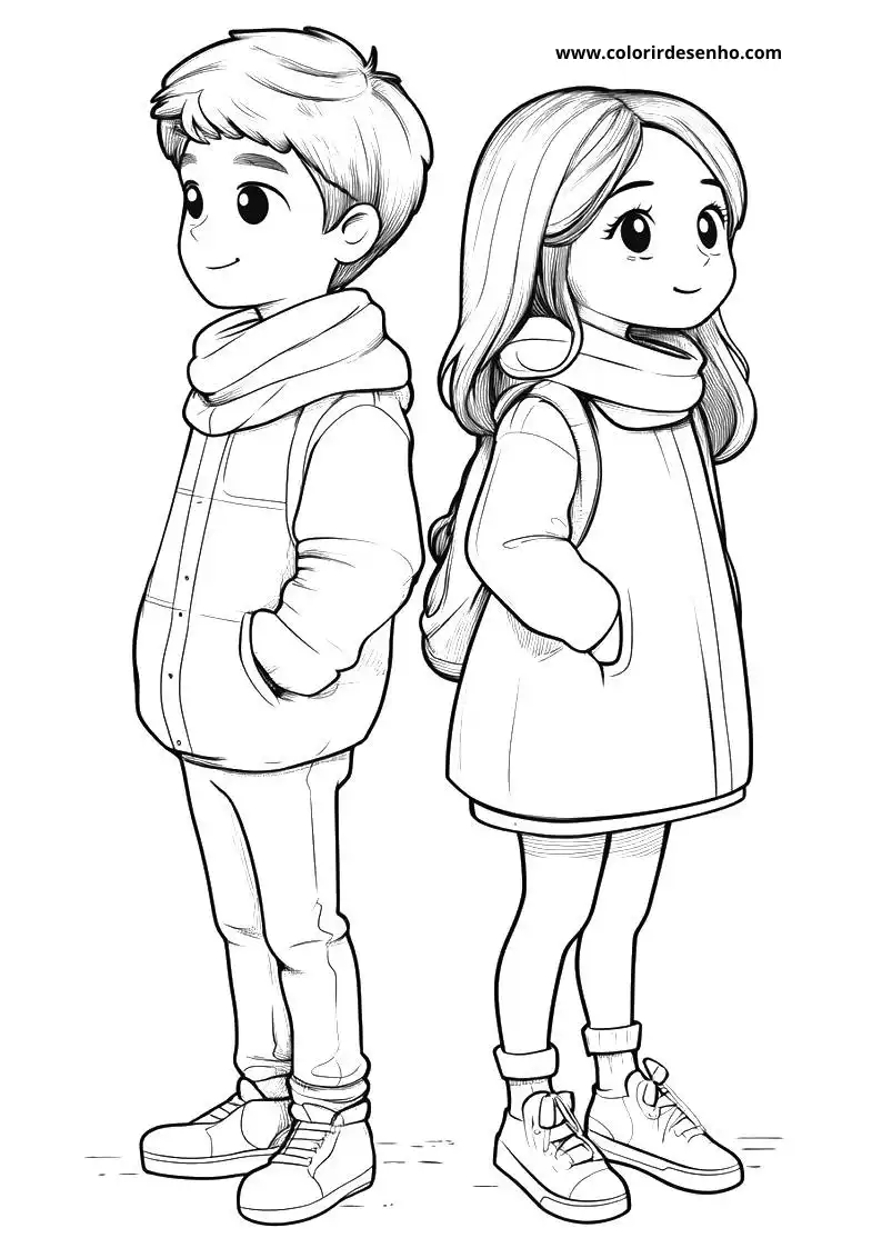 Couples Coloring Sheet 4