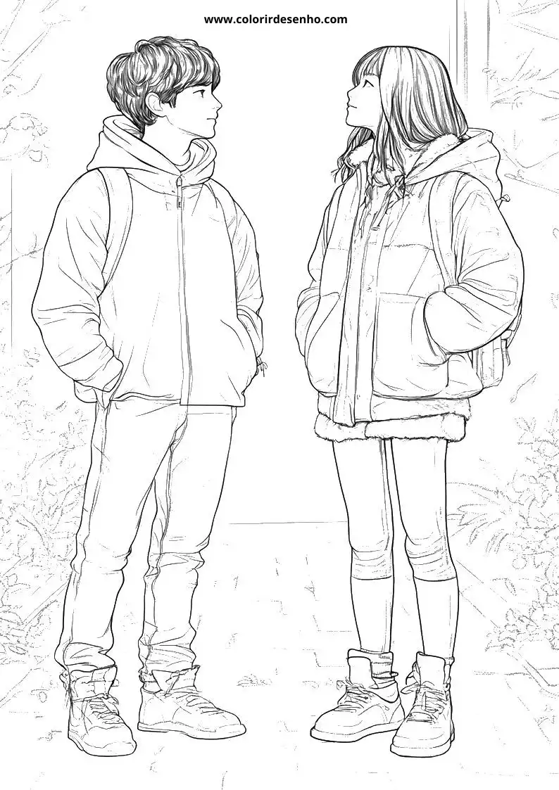 Couples Coloring Sheet 6
