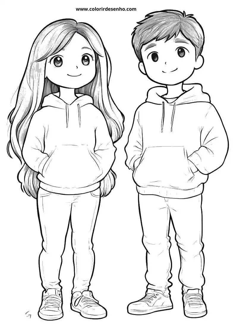 Couples Coloring Sheet 7
