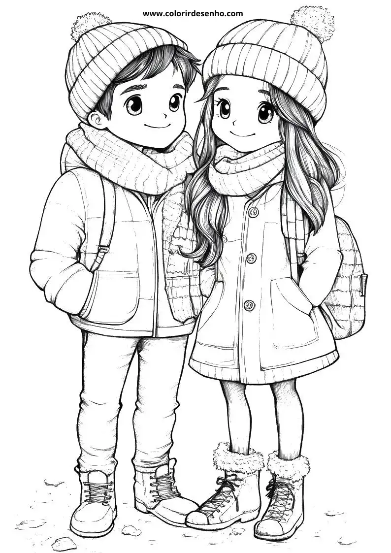 Couples Coloring Sheet 8