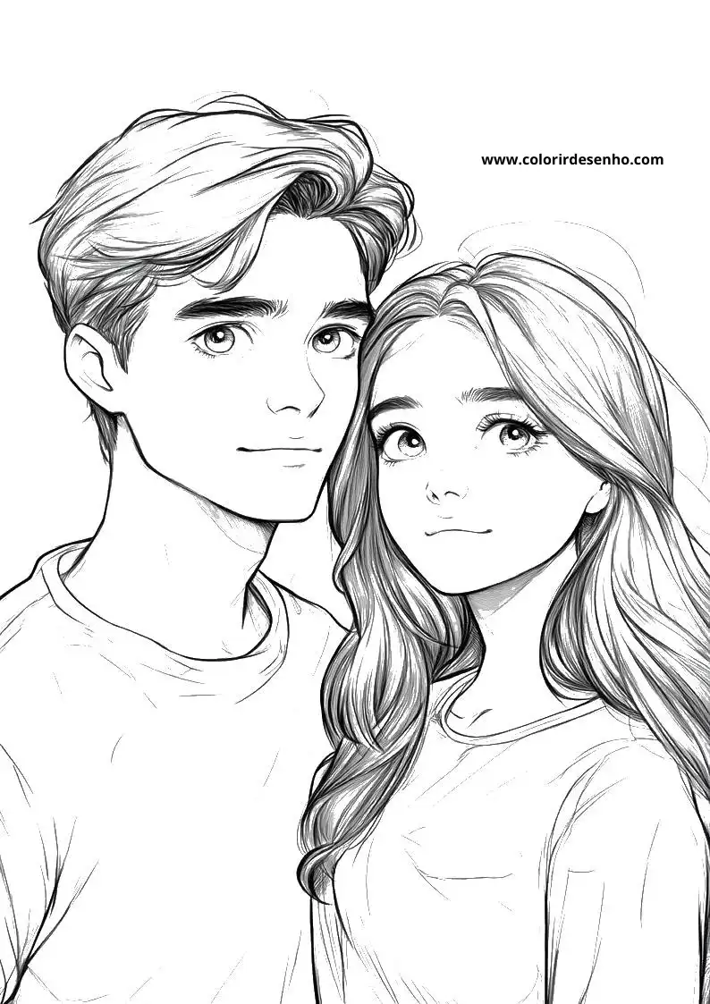 Couples Coloring Sheet 9