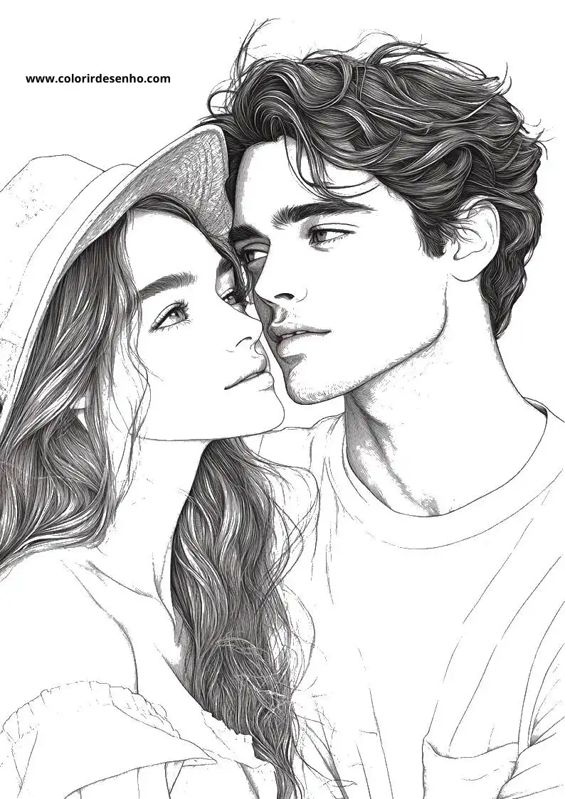 Couples Free Printable Coloring Pages 1